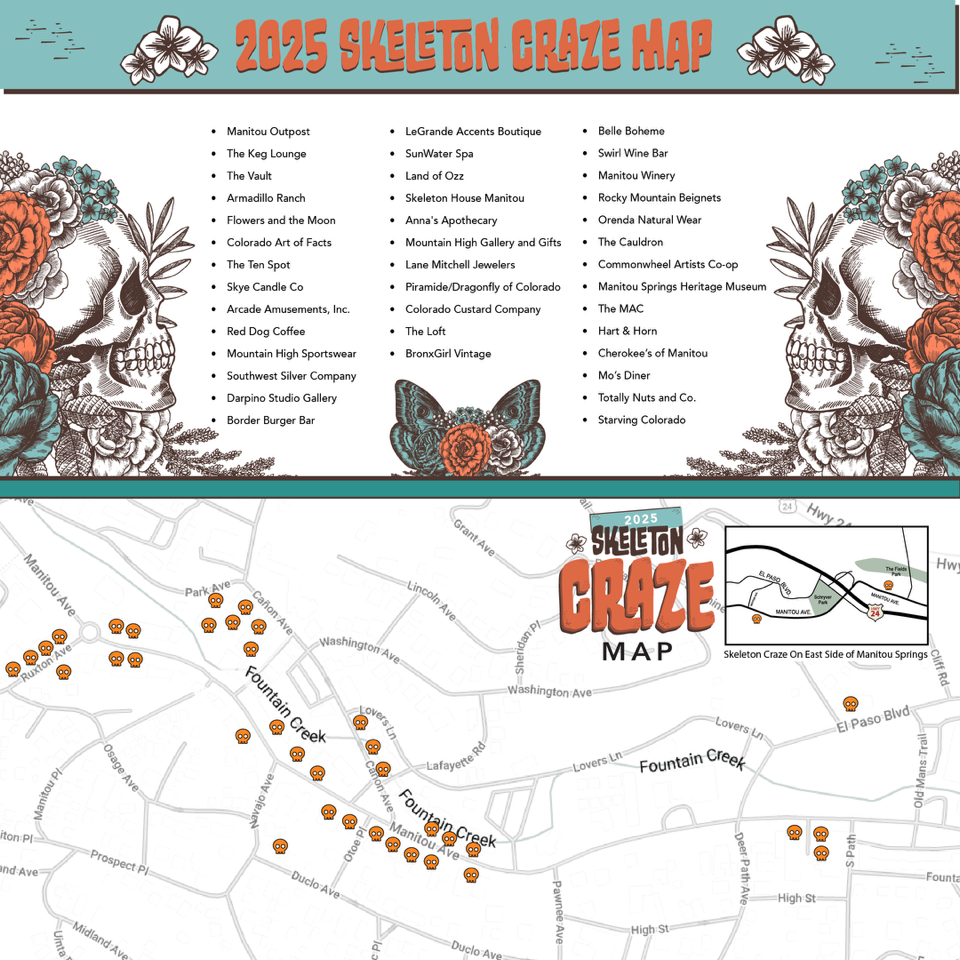 Skeleton Craze list of businesses and map