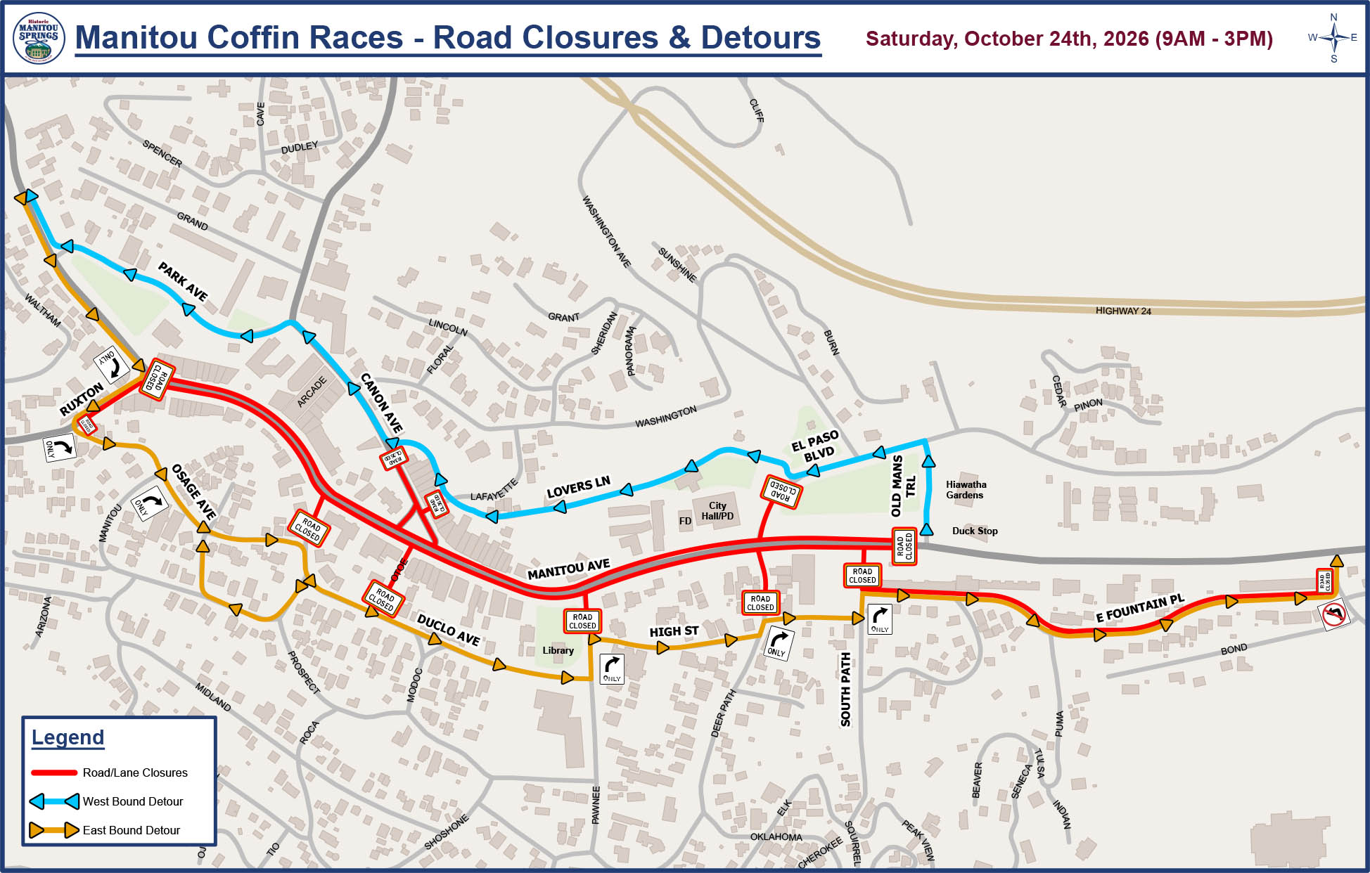 2026 road closures and detours