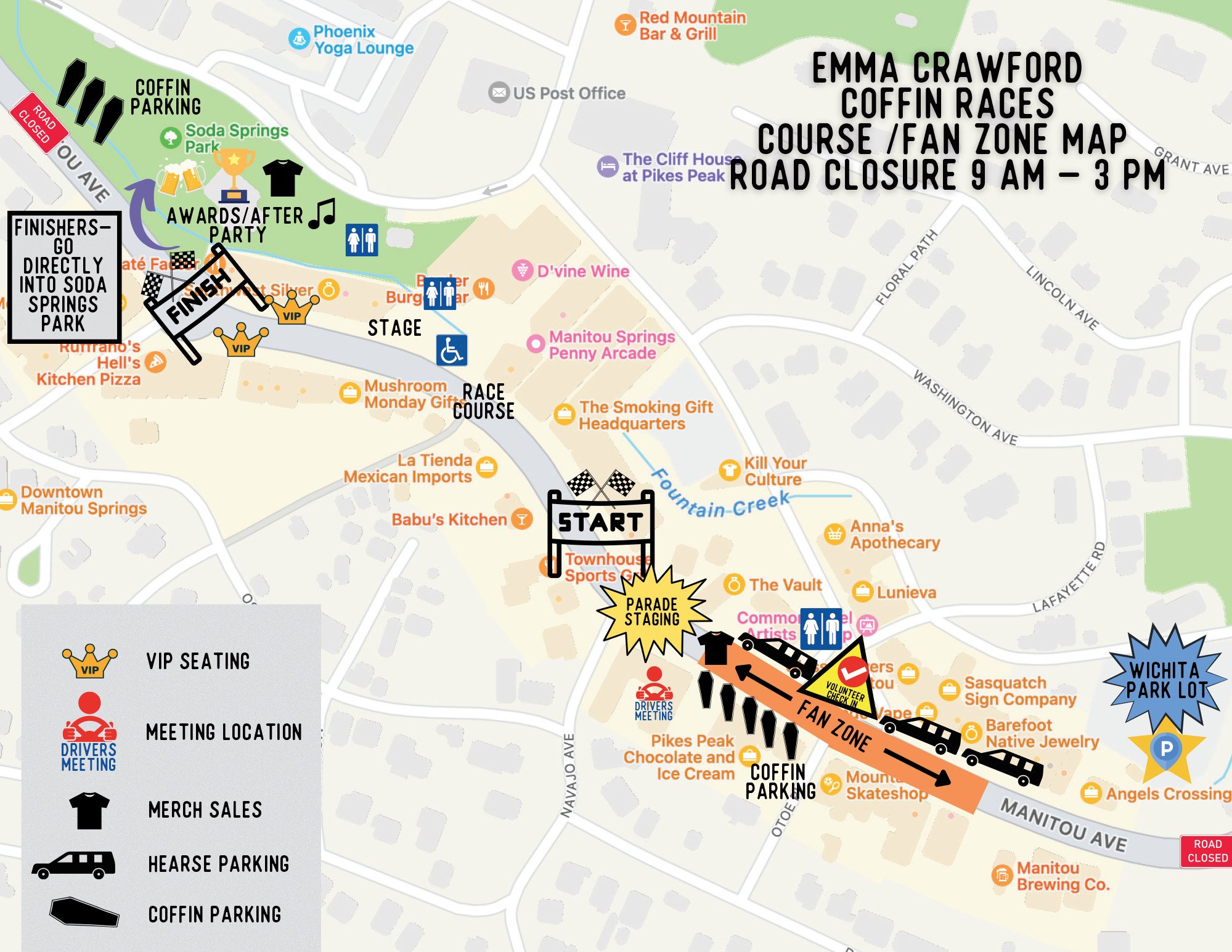 map of the stretch