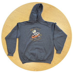 gray hoodie